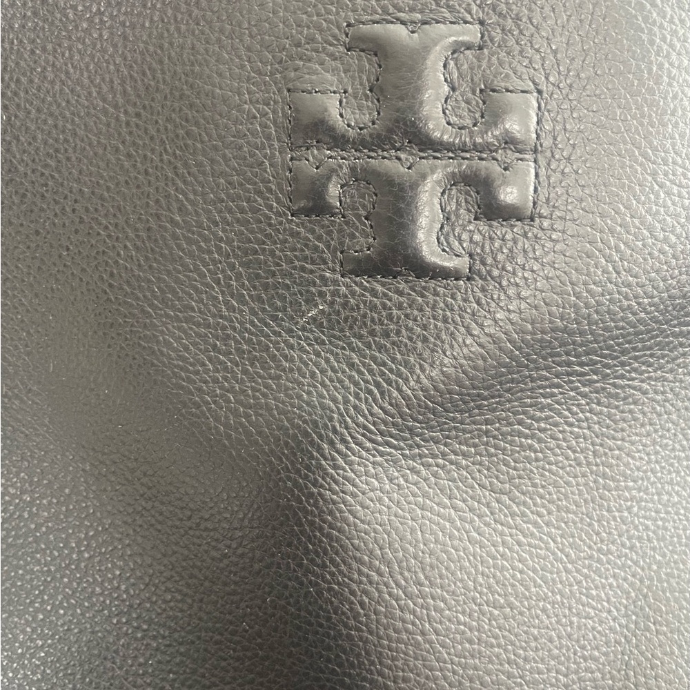 Tory Burch Black Leather Tote - Picture 4 of 7